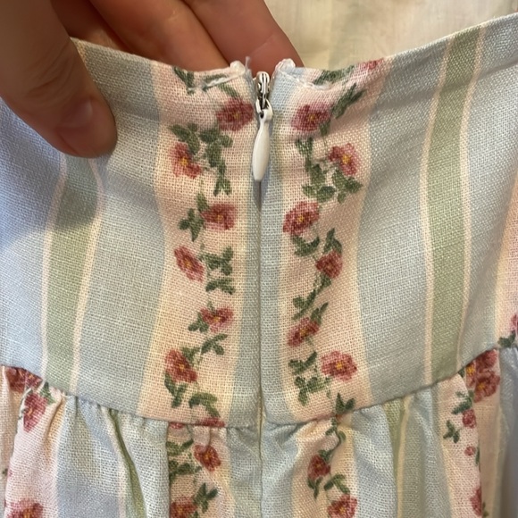 WeWoreWhat linen dress in gorgeous Victorian floral print. Wore once. - Picture 7 of 14